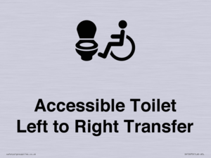 Accessible Toilet with Left to Right Transfer